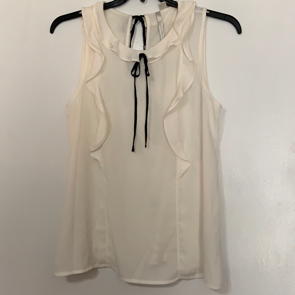 Never worn!  White sleeveless top